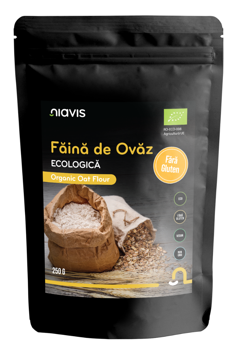 Faina de ovaz fara gluten Eco, 250g, Niavis