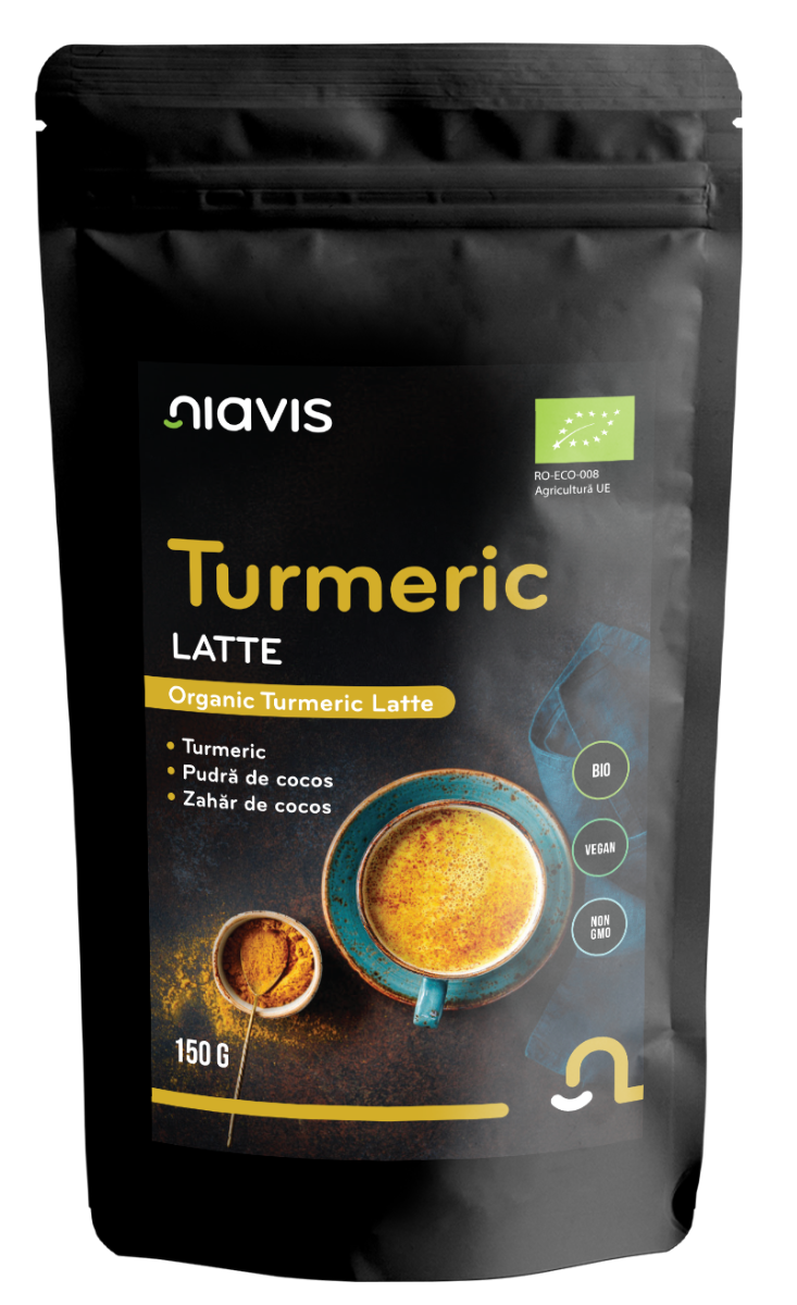 Pulbere ecologica Turmeric Latte, 150g, Niavis