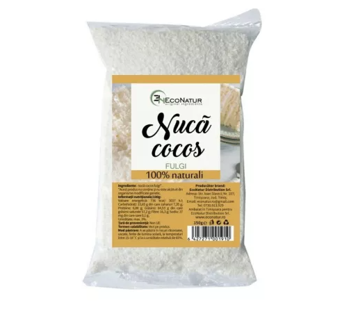 Fulgi de nuca de cocos, 150g, EcoNatur
