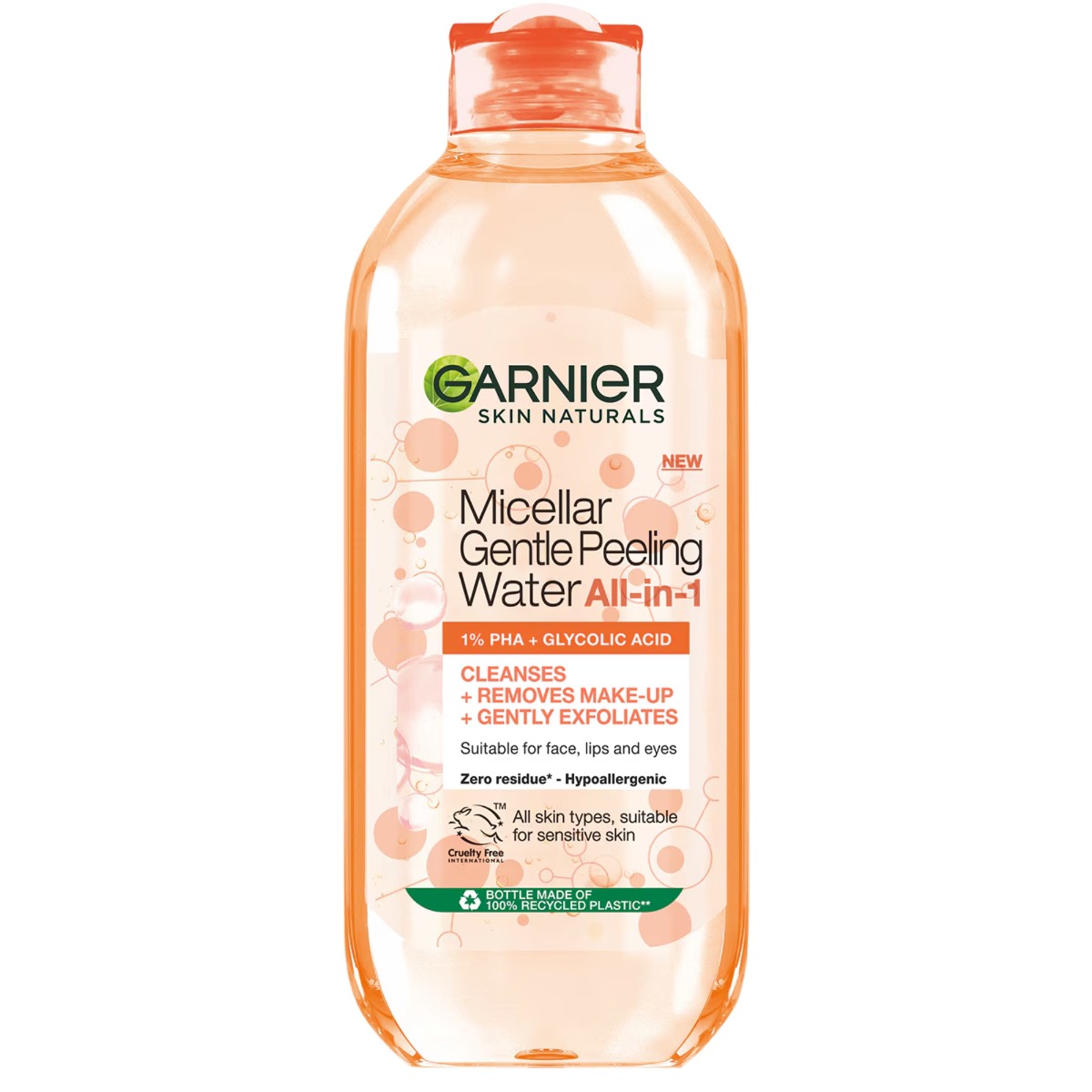 Apa micelara cu efect exfoliant delicat Skin Naturals, 400ml, Garnier