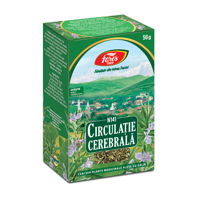 Ceai Circulatie Cerebrala N141, 50g, Fares