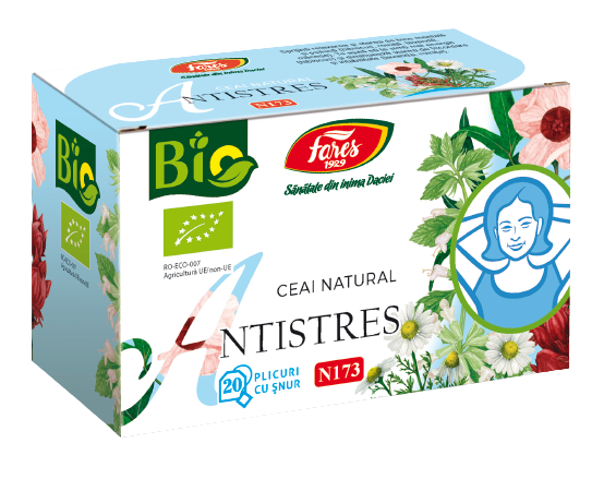 Ceai antistres eco N173, 20 plicuri, Fares