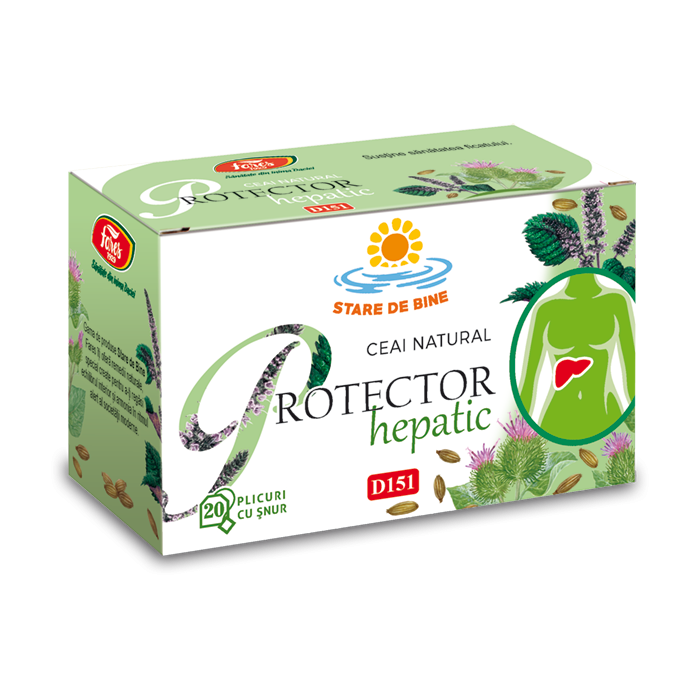 Ceai Protector Hepatic D151, 20 plicuri, Fares