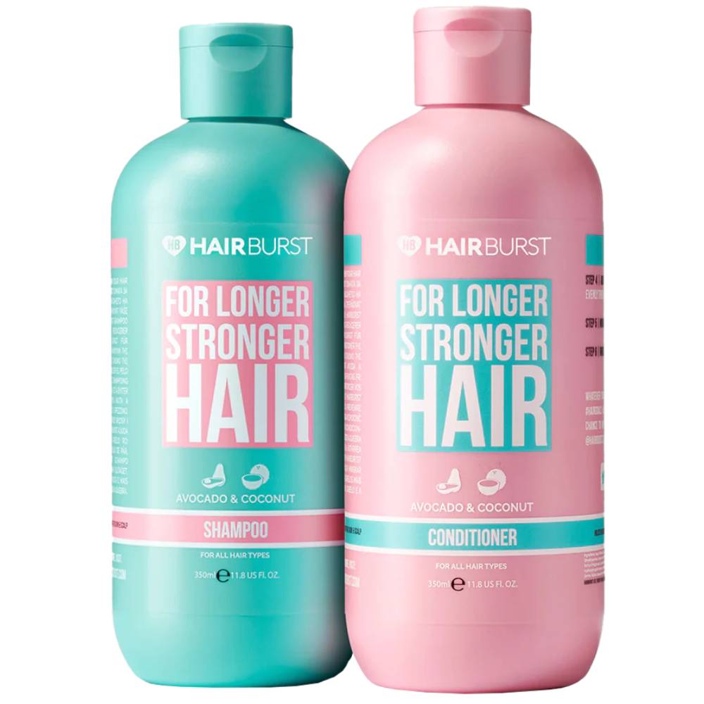Set pentru fortifierea si accelerarea cresterii parului Sampon 350ml + Balsam 350ml, Hairburst