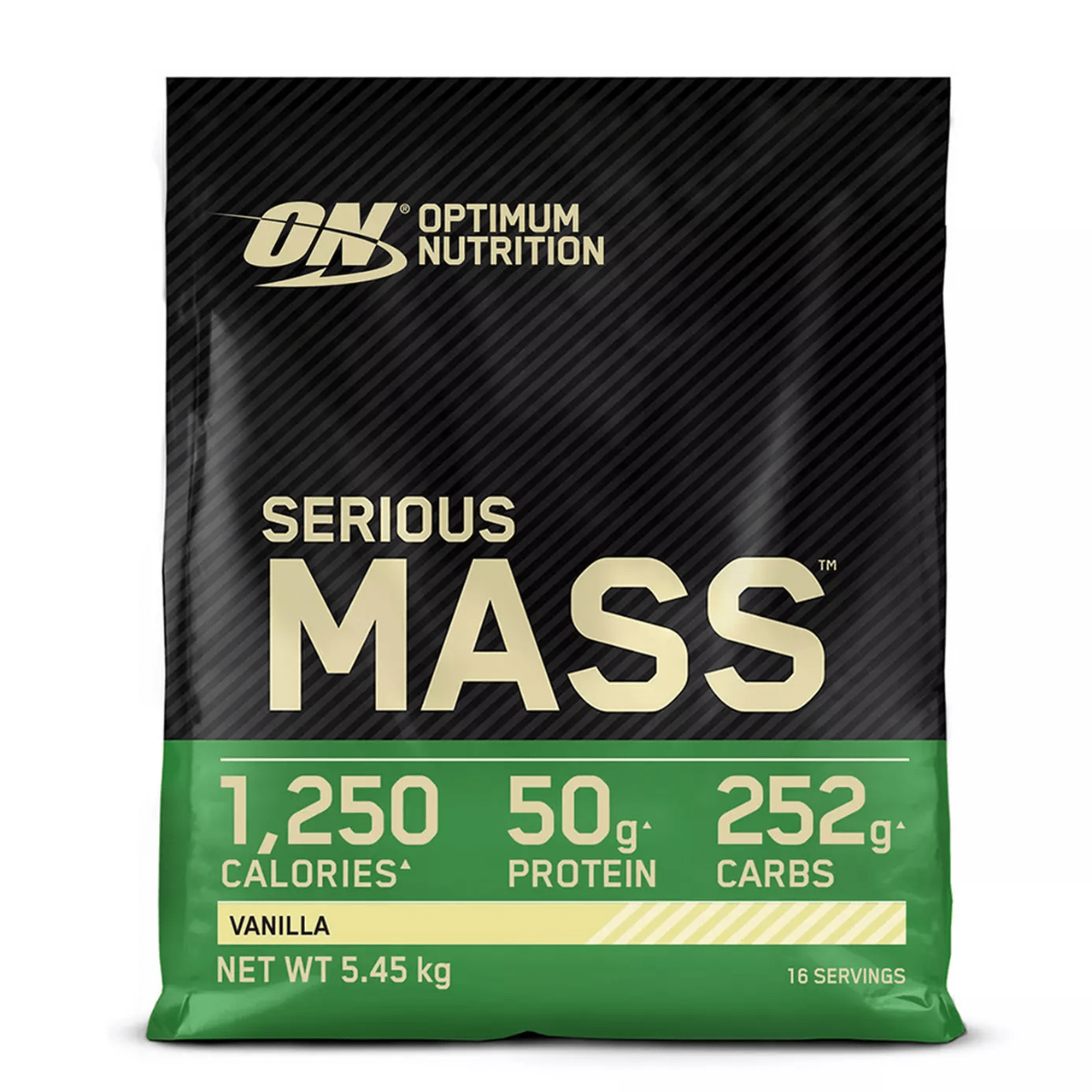 Gainer pudra proteica proteine din zer 00% Serious Mass Vanilie 5.45kg, Optimum Nutrition