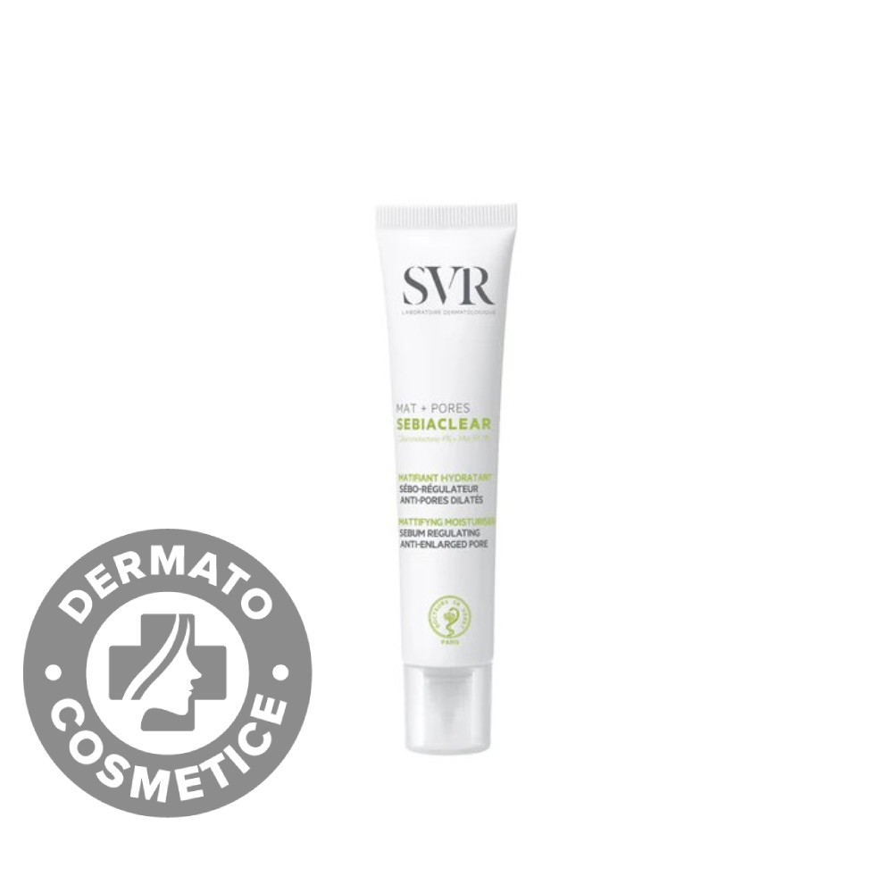 Crema matifianta seboreglatoare Mat+Pores Sebiaclear, 40ml, SVR