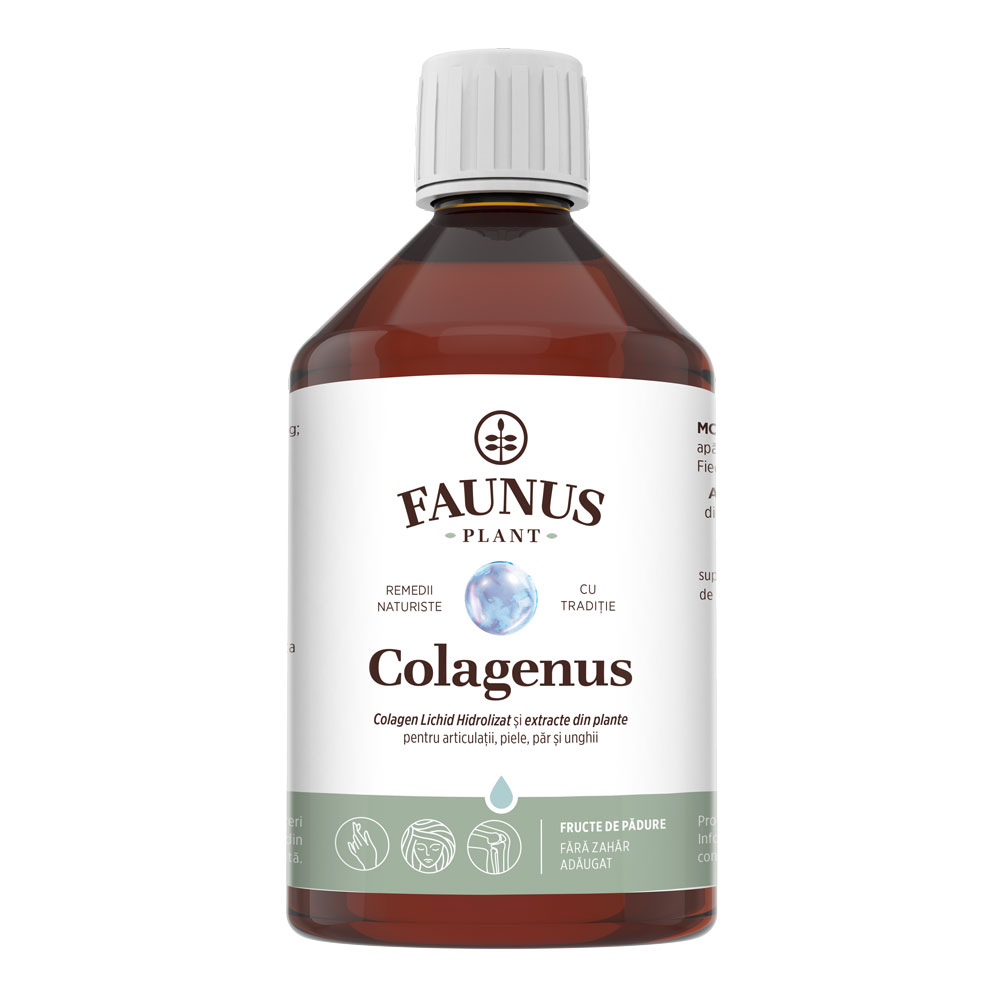 Colagen lichid pentru articulatii si piele Colagenus, 500ml, Faunus Plant