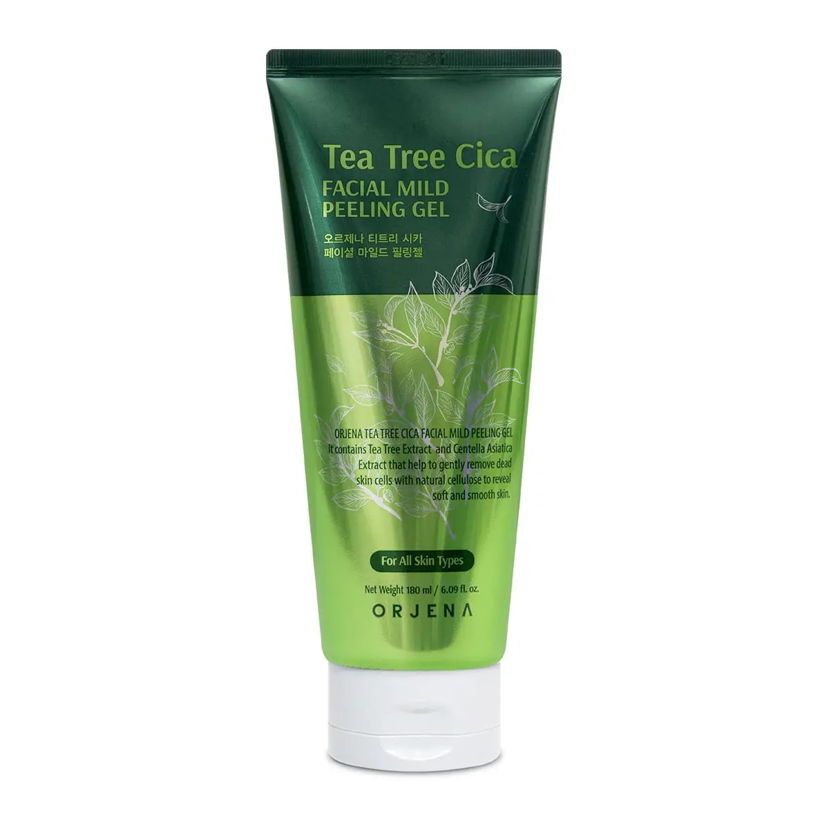 Gel exfoliant fata Tea Tree Cica Mild Facial Peeling, 180ml, Orjena