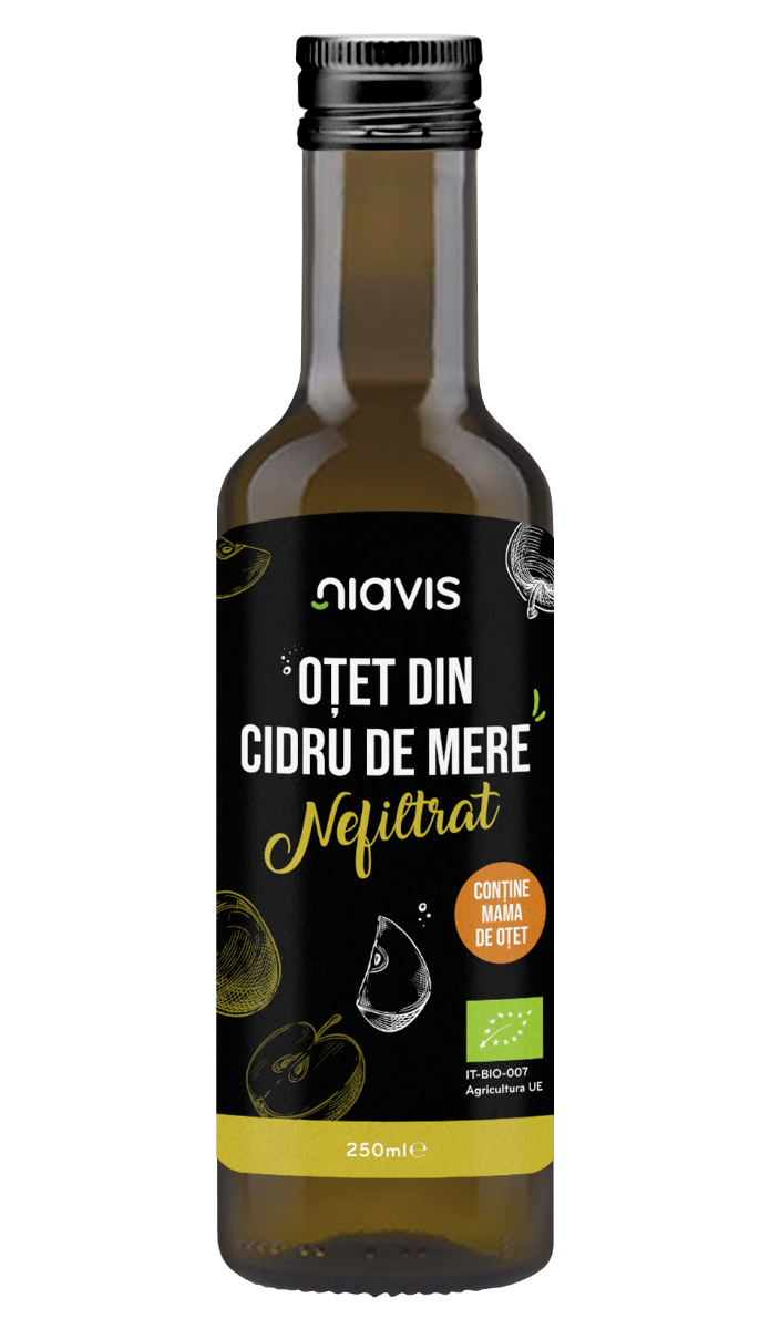 Otet din cidru de mere nefiltrat, 250ml, Niavis