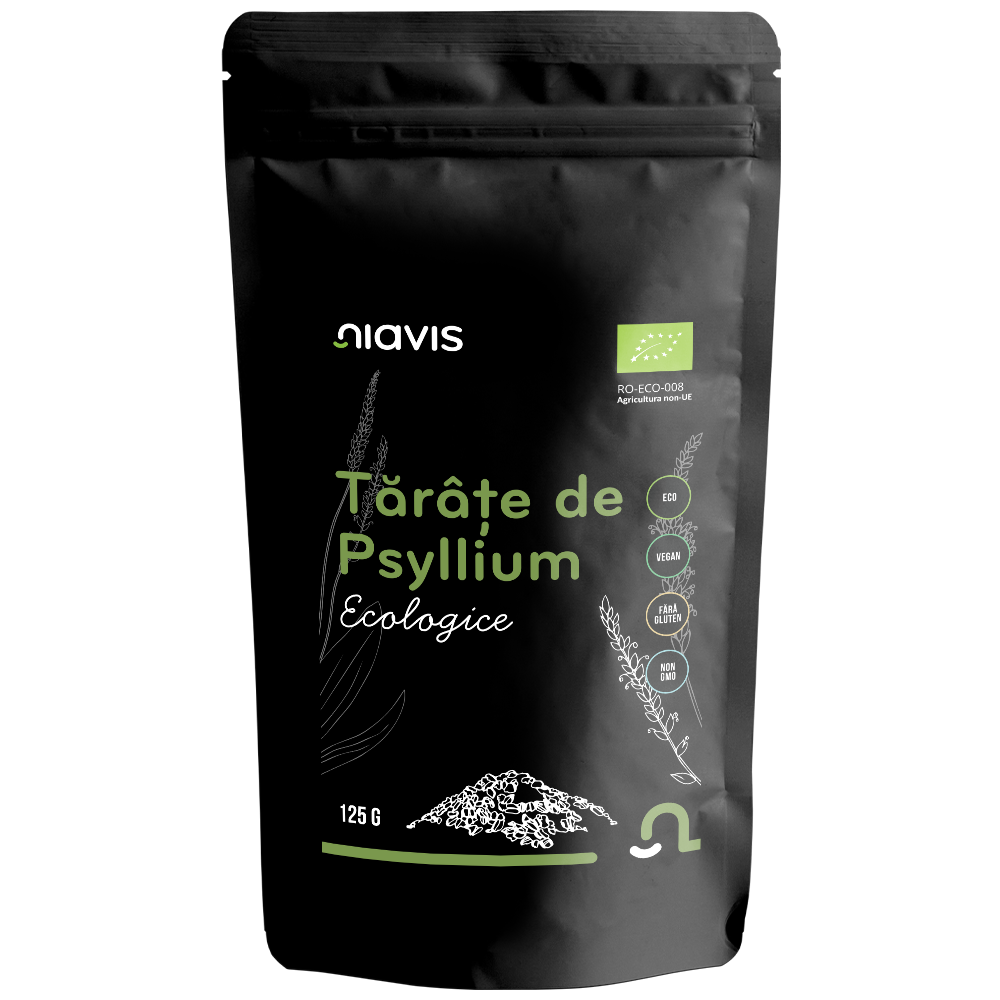 Tarate de Psyllium ecologice, 125g, Niavis