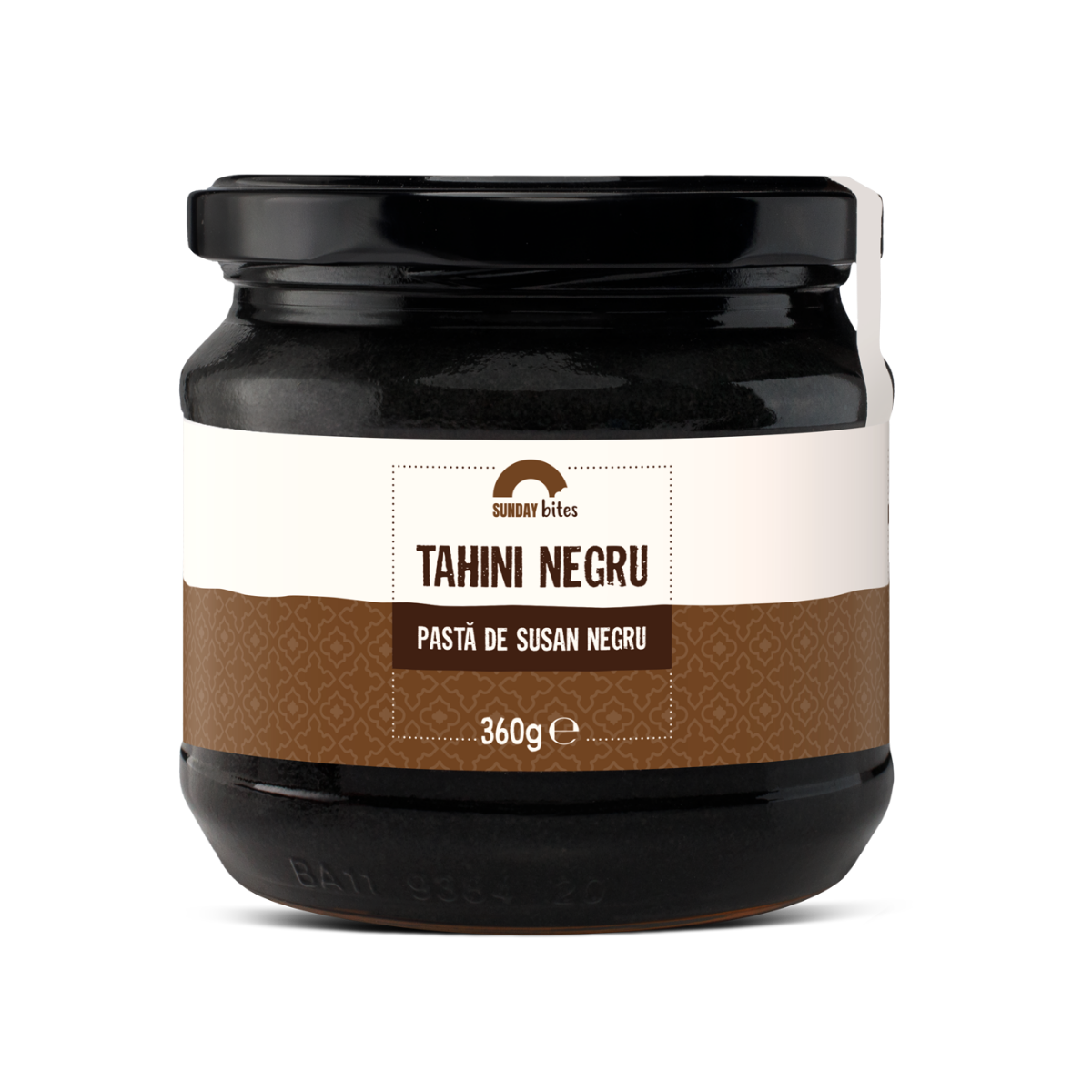 Pasta din susan negru Tahini Negru, 360g, Sunday Bites