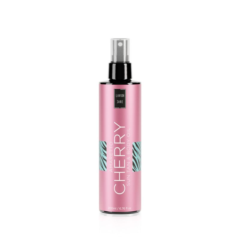 Ulei de corp Sun Tan Oil Cherry Amaretto, 200ml, Lavish Care