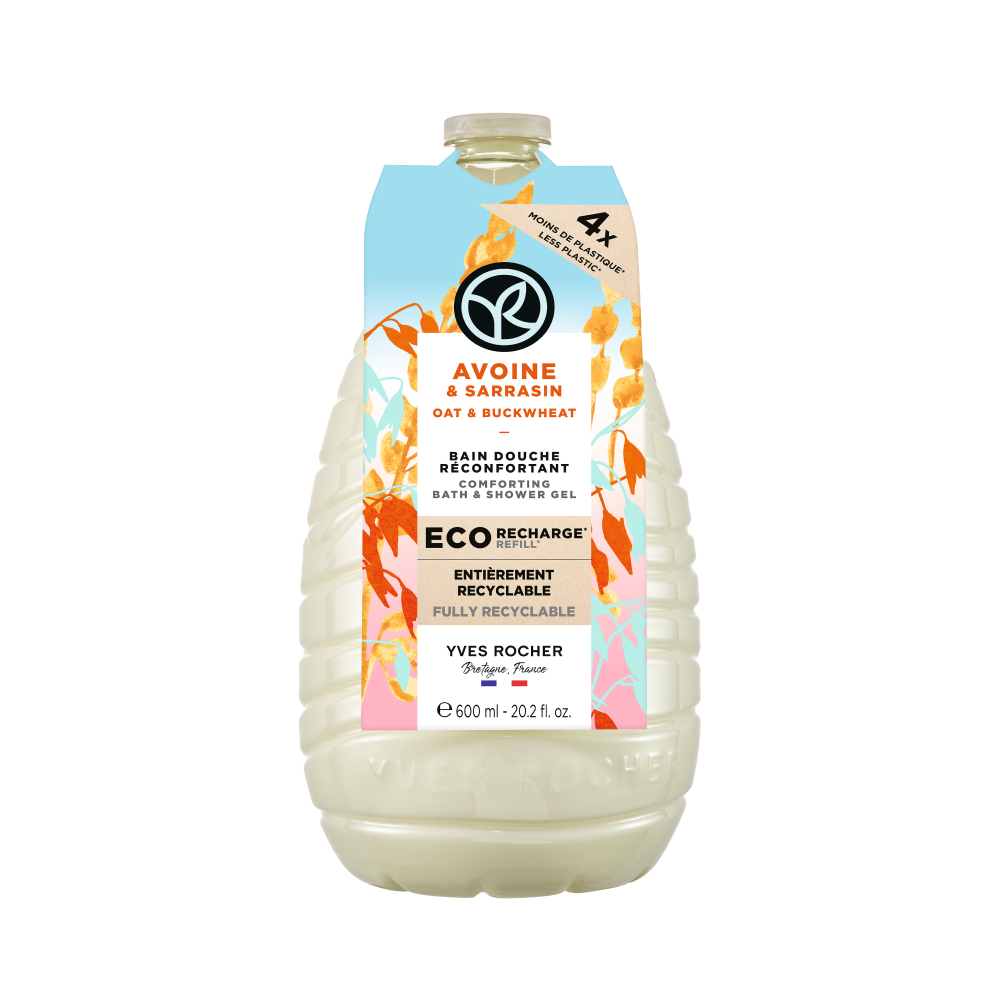 Rezerva gel de dus cu ovaz si hrisca, 600ml, Yves Rocher