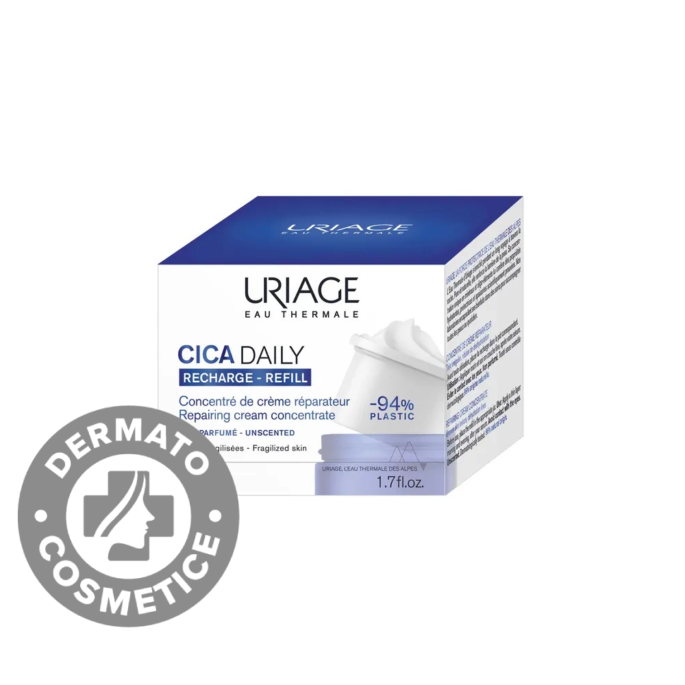 Rezerva crema Cica Daily Repairing Concentrate Refill, 50ml, Uriage
