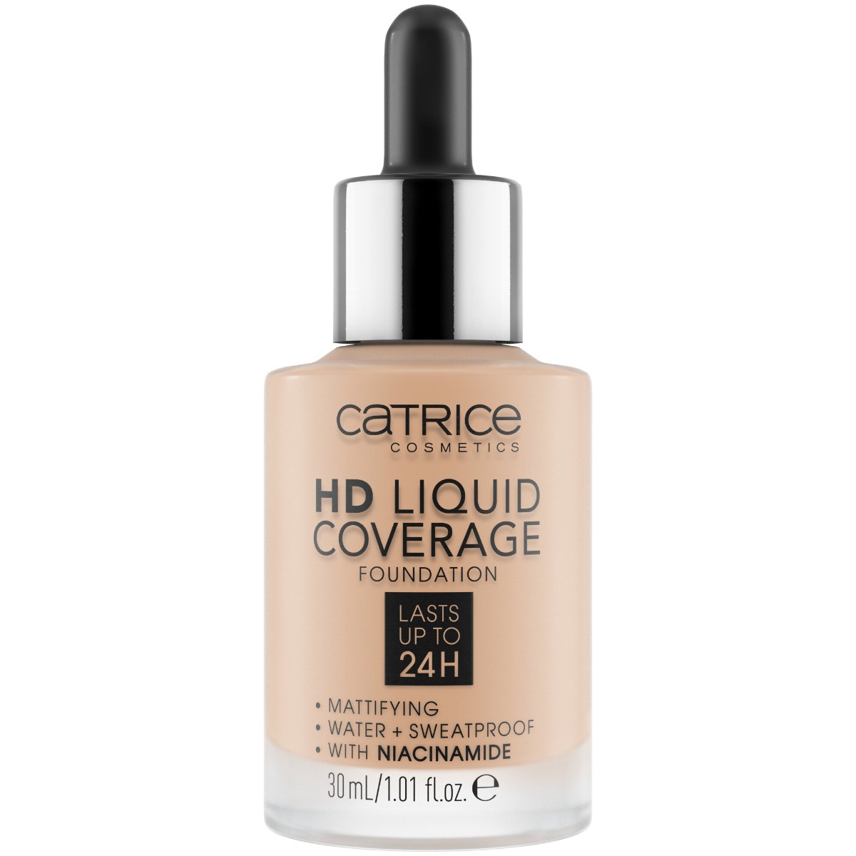 Fond de ten HD Liquid Coverage Foundation 030 - Sand Beige, 30ml, Catrice