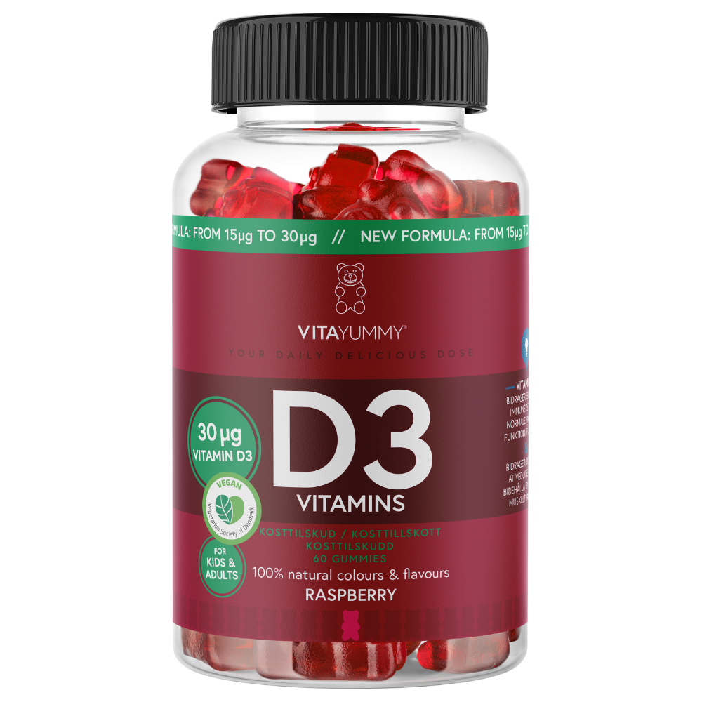 Vitamina D3 ursuleti gumati vegani, 60 jeleuri, Vitayummy