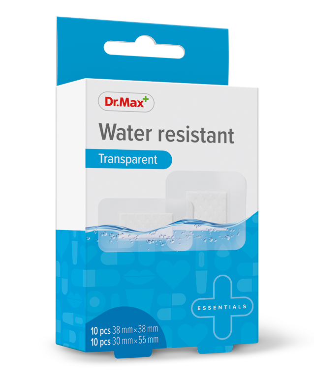 Dr. Max Plasturi rezistenti la apa 38 x 38mm, 10 bucati + 30 x 55mm, 20 bucati