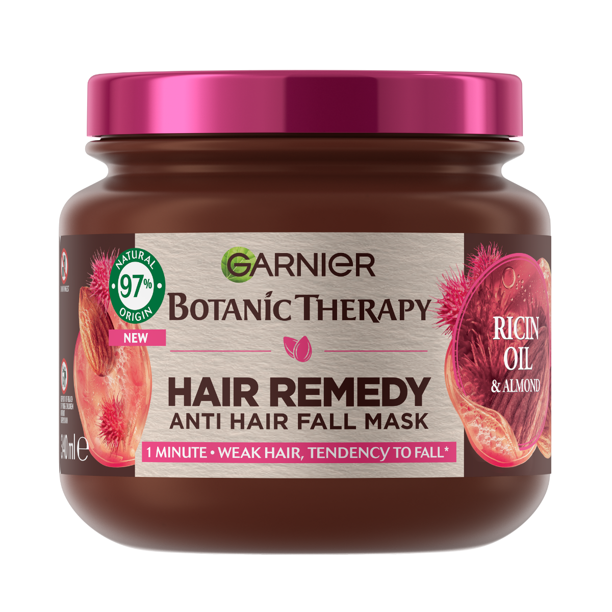 Masca pentru par fragil cu tendinta de cadere Botanic Therapy, 340ml, Garnier
