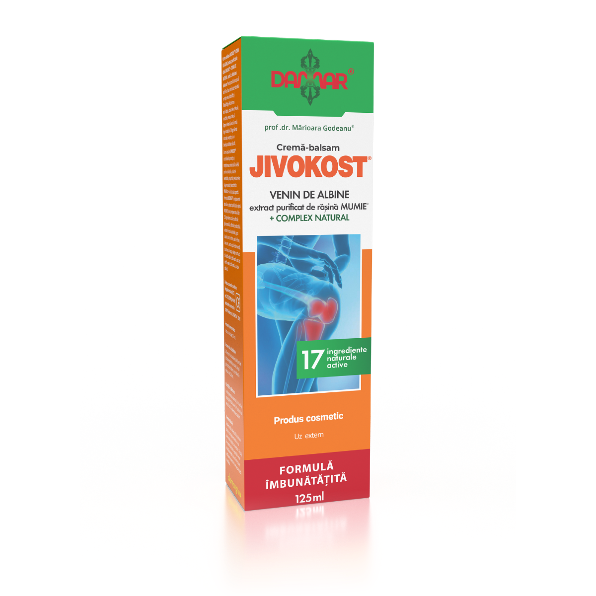 Crema-balsam Jivokost® cu venin de albine si rasina Mumie® + Complex Natural, 125ml, Damar