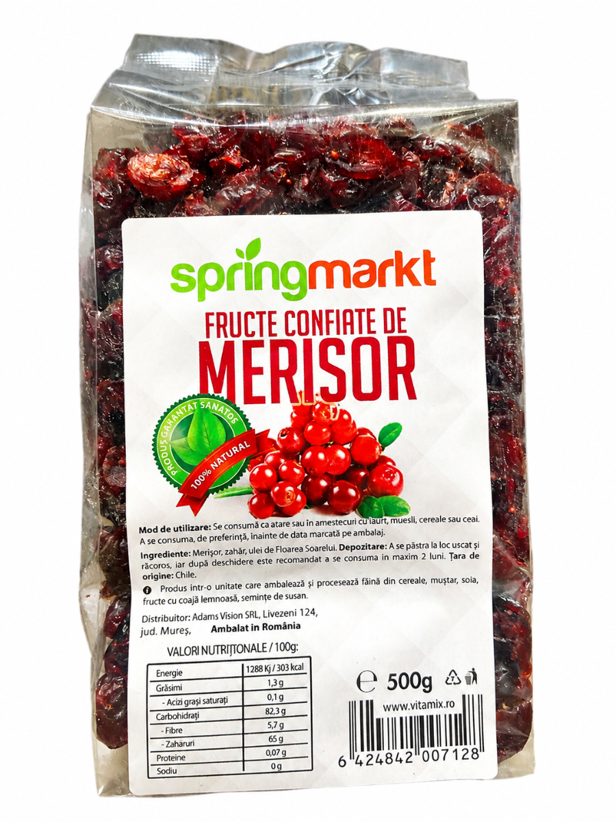 Fructe de merisor, 500g, Springmarkt