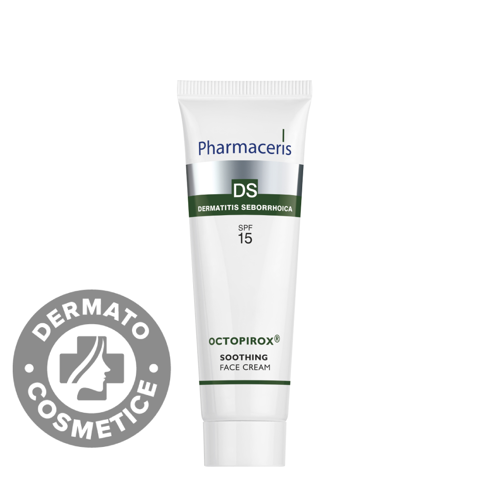 Crema calmanta pentru fata cu SPF15 Octoprirox® DS, 30ml, Pharmaceris