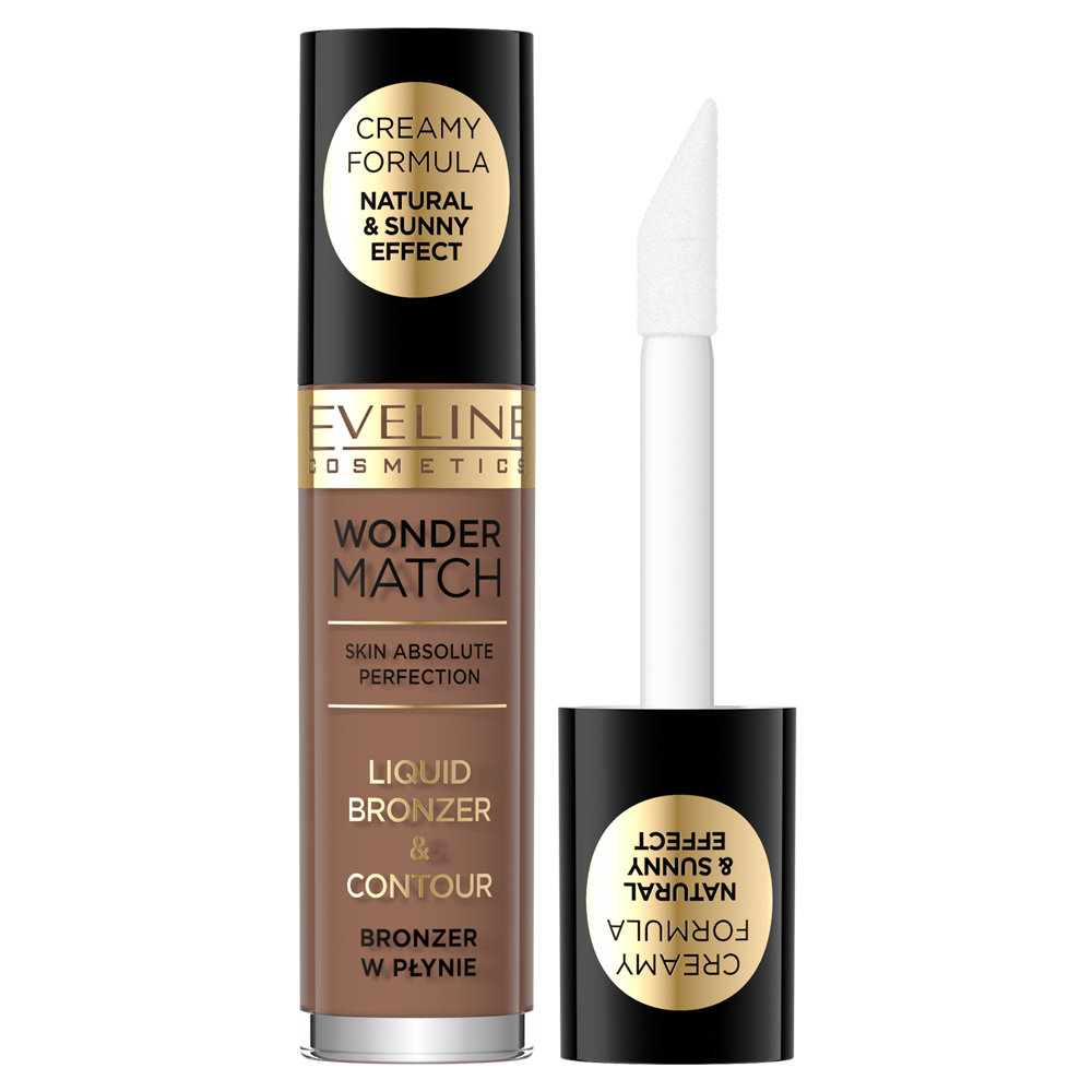 Bronzer lichid pentru ten Wonder Match 02, 5ml, Eveline Cosmetics