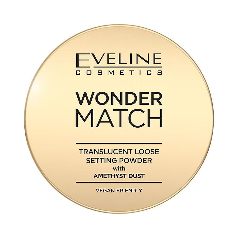 Pudra pulbere translucida cu praf de ametist Wonder Match, 6g, Eveline Cosmetics
