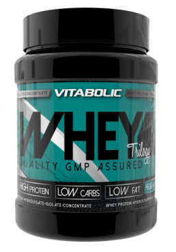New Whey Trilogy Strawberry, 450g, Vitabolic