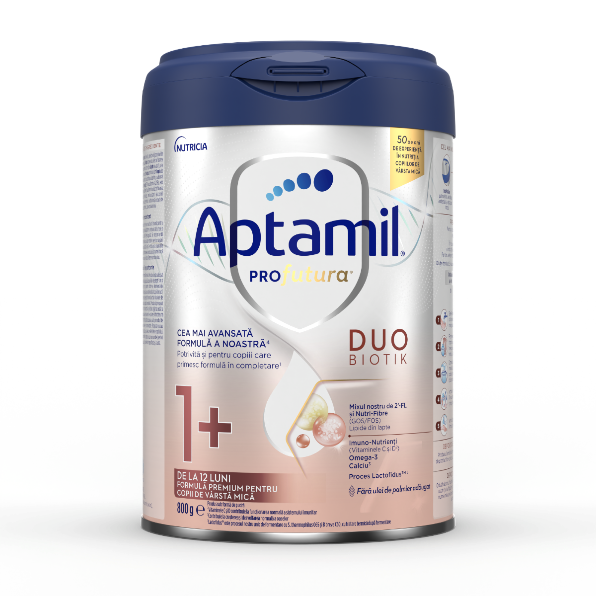 Formula premium pentru copii de 1-2 ani PRO Futura DUO-BIOTIK 1+, 800g, Aptamil