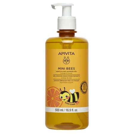 Apivita Gel de dus pentru copii cu miere si portocale, 500ml
