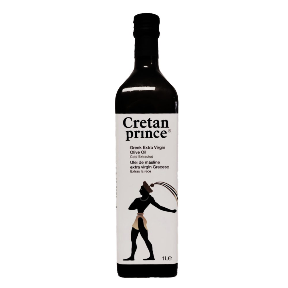 Ulei de masline extravirgin in sticla Printul Cretan, 1l, Creta Oil