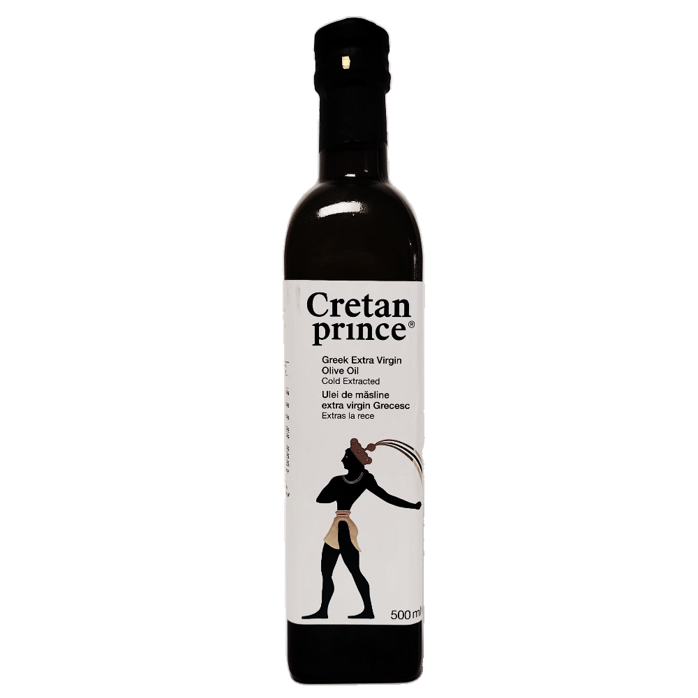 Ulei de masline extravirgin in sticla Printul Cretan, 500ml, Creta Oil