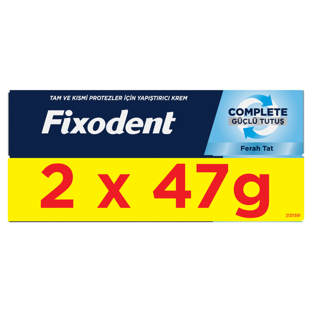 Pachet Crema adeziva pentru proteza dentara Complete, 2x47g, Fixodent
