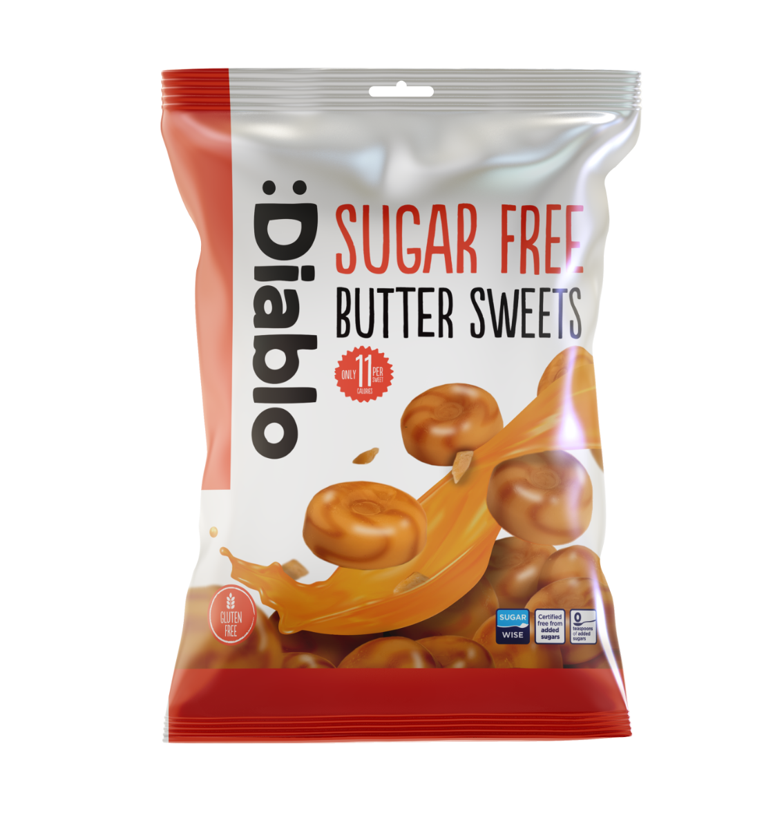 Drosuri fara zahar cu unt, 75g, Diablo