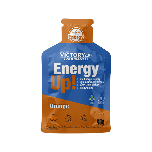 Gel energizant cu aroma de portocale Energy UP Gel, 40g, Weider