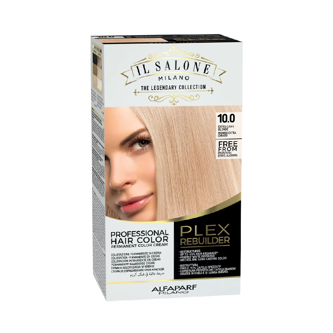 Vopsea permanenta Plex Rebuilder Nr. 10.0 Extra Light Blonde, 100ml, Il Salone Milano