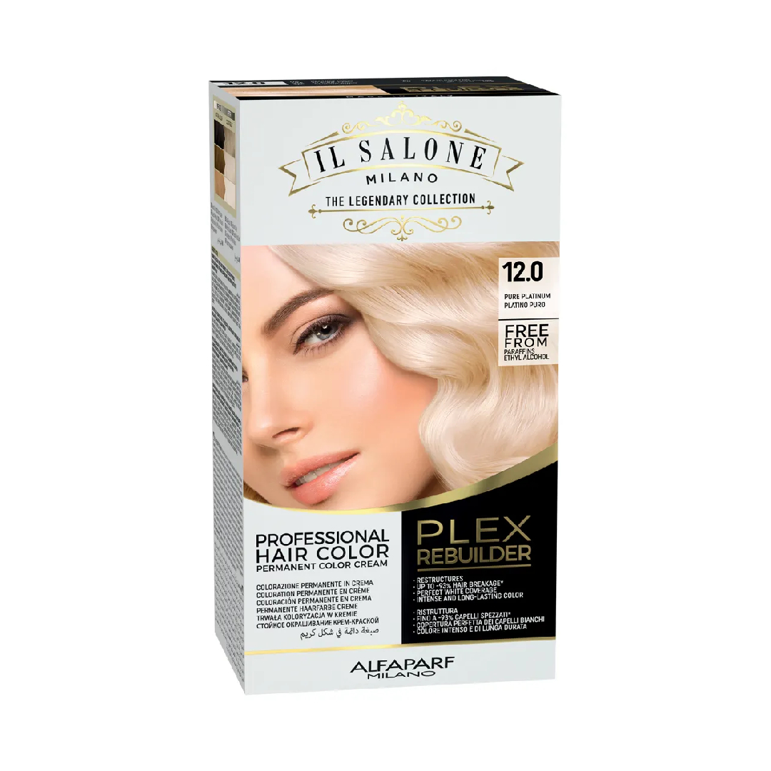 Vopsea permanenta Plex Rebuilder Nr. 12.0 Pure Platinum, 100ml, Il Salone Milano