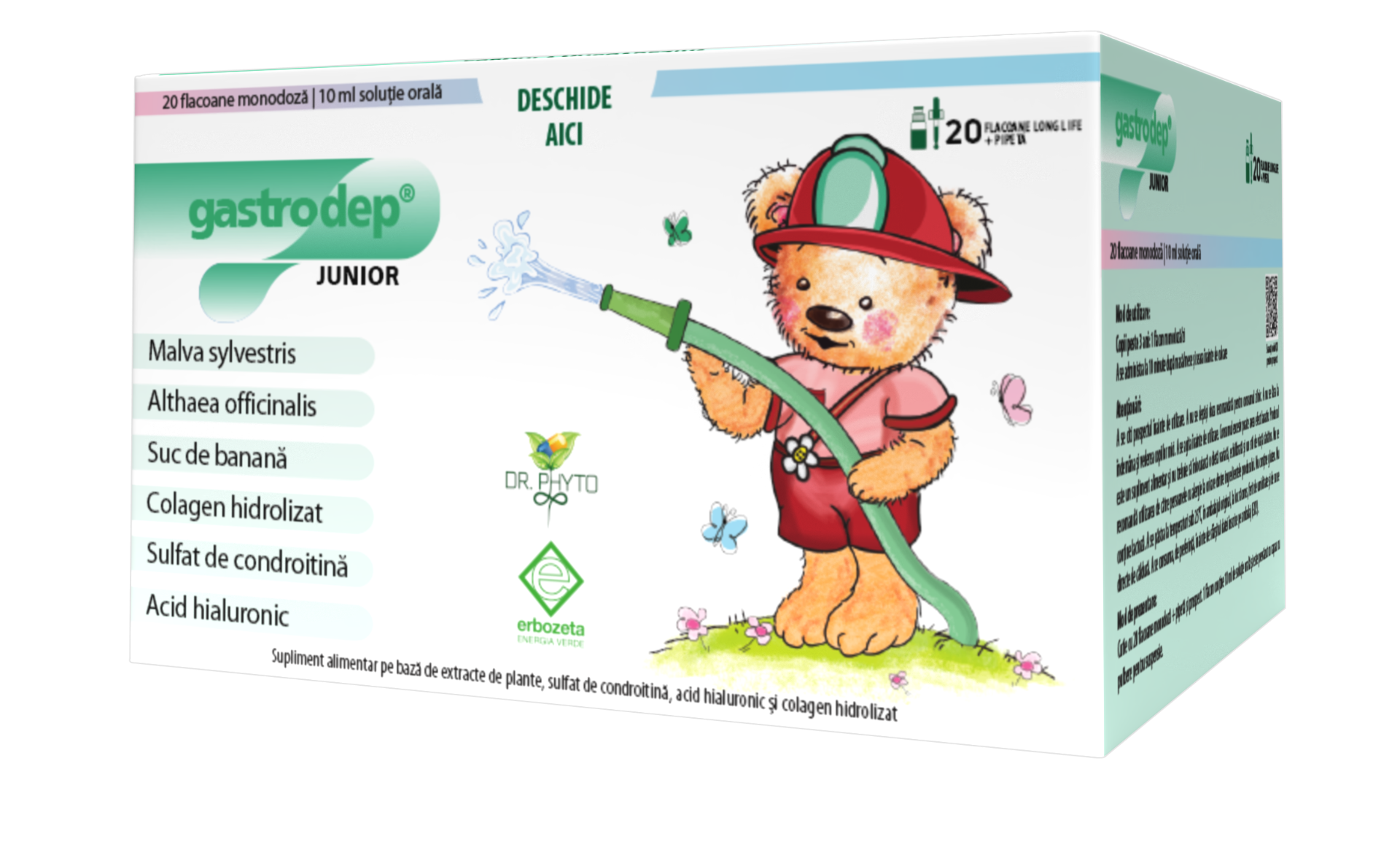 Gastrodep Junior, 20 flacoane, Dr. Phyto