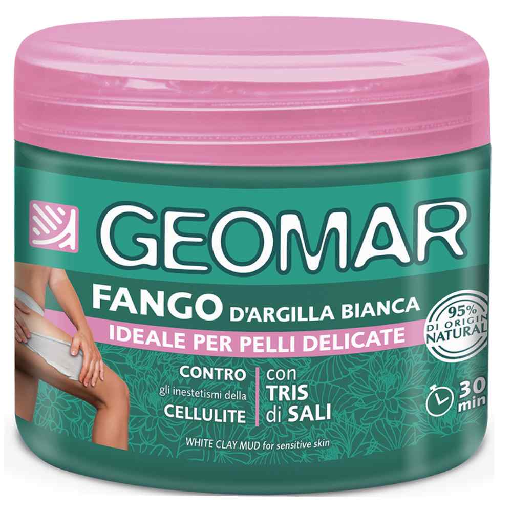 Namol anticelulitic cu argila alba, 600g, Geomar