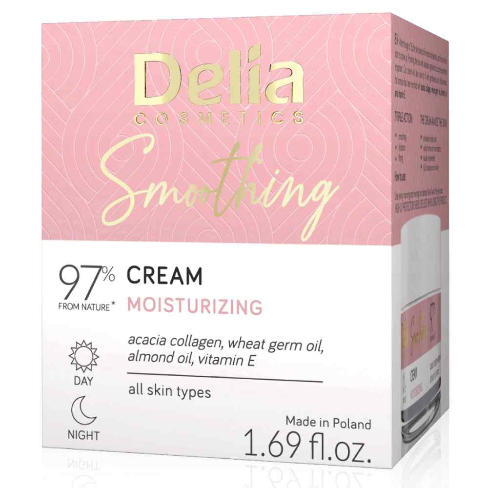 Crema hidratanta de zi si de noapte Smoothing, 50ml, Delia Cosmetics