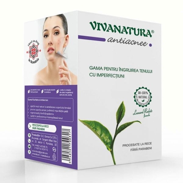 Pachet antiacneic pentru ten cu imperfectiuni, 1 bucata, VivaNatura