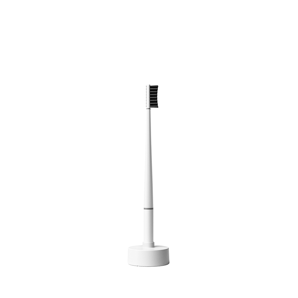 Periuta de dinti + Baza calendaristica Medium Pure White, 1 bucata, Piuma