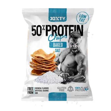 Chipsuri prajite cu sare cu 50% proteine, 40g, Enjoy