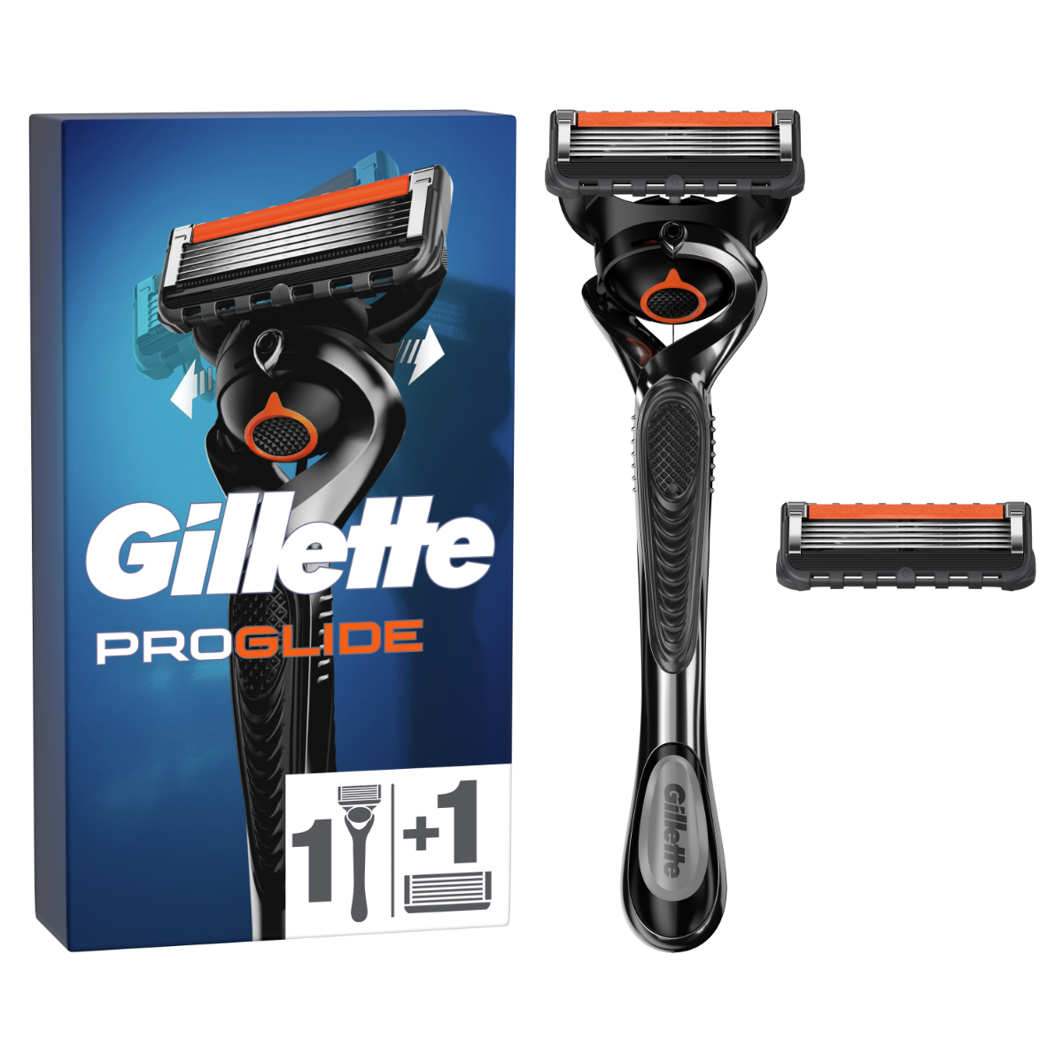 Aparat de ras pentru barbati Proglide + rezerva, 1 bucata, Gillette
