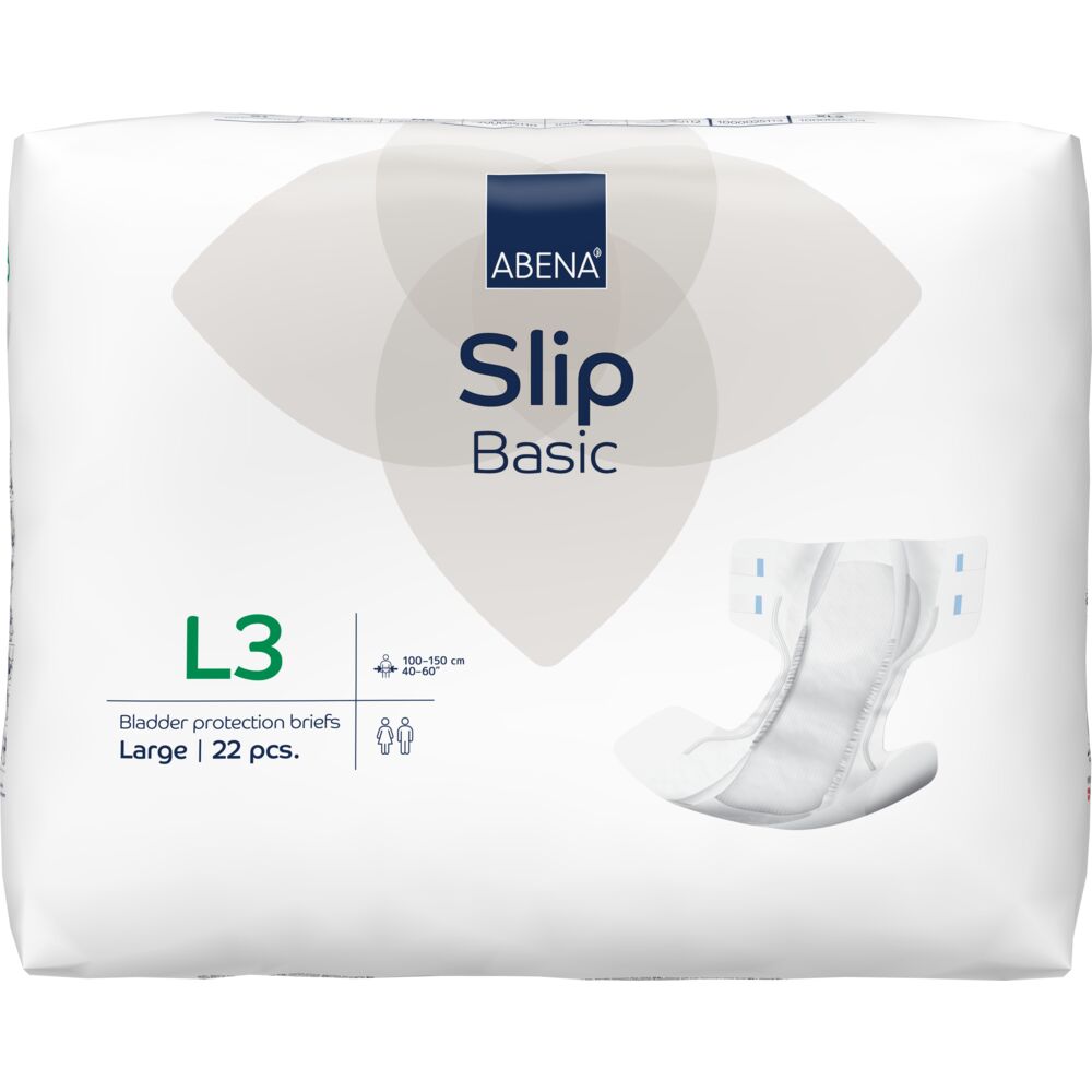 Scutece pentru adulti Slip Basic L3 cu absorbtie 3300ml, 22 bucati, Abena