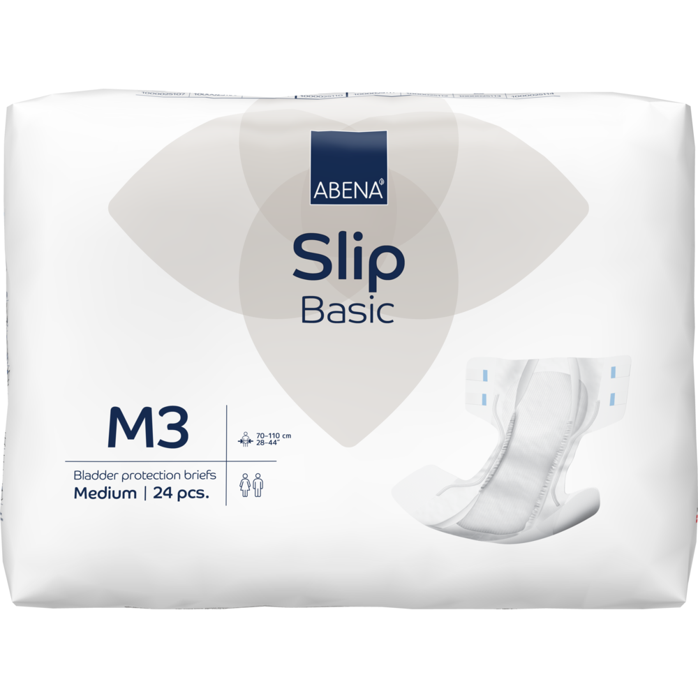 Scutece pentru adulti Slip Basic M3 cu absorbtie 2900ml, 24 bucati, Abena