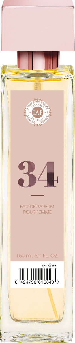 Apa de parfum pentru femei Nr. 34, 150ml, IAP Pharma