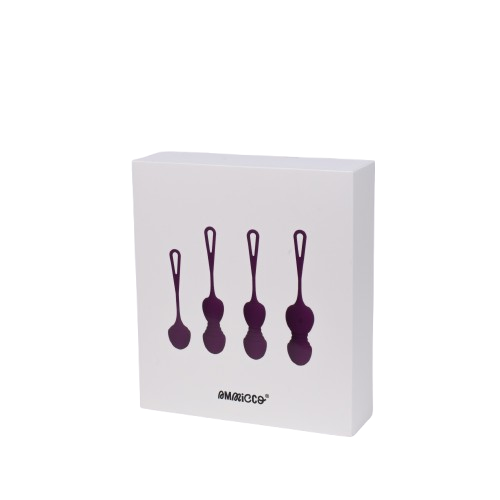 Bile kegel pentru antrenarea muschilor pelvieni Pleasure Balls, 4 bucati, Ammicco