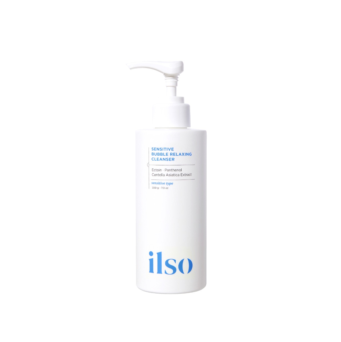Gel de curatare faciala Sensitive Bubble Relaxing Cleanser, 200ml, Ilso
