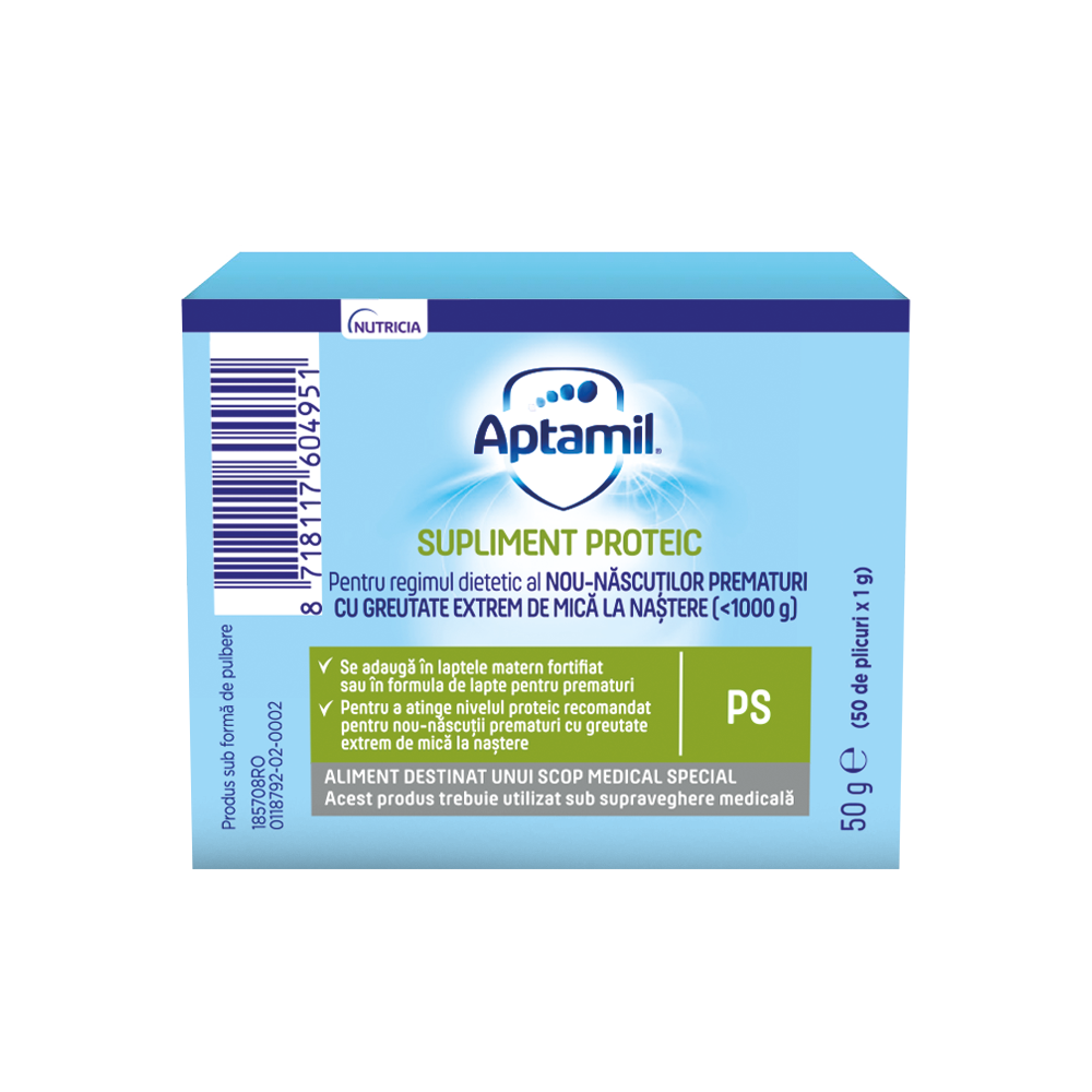 Supliment proteic pentru nou-nascuti, 50g, Aptamil